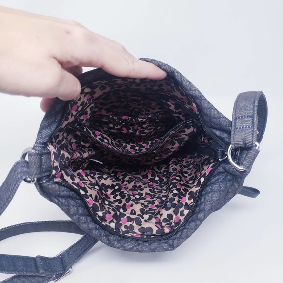 Vera Bradley Quilted Denim Navy Crossbody Bag - Picture 6 of 11